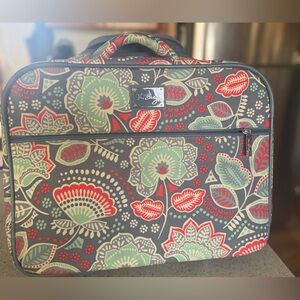 Vera Bradley Rolling Carry On Suitcase Floral Travel Luggage Excellent